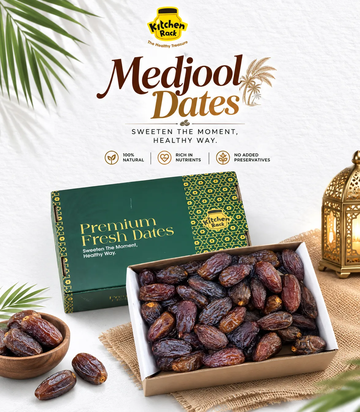 IMG_3448 Egyptian Medjool Dates (Large Size) — মিশরীয় মাজদুল খেজুর (বড় সাইজ) - Image 1